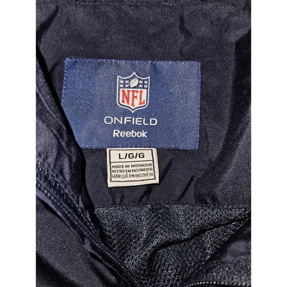 Tennessee Titans Reebok NFL Team Apparel On Field Blue Jacket Men’s Sz Large - Picture 11 of 11